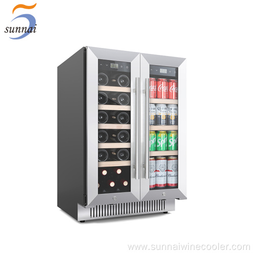 Small commercial undercounter beverage and wine cooler